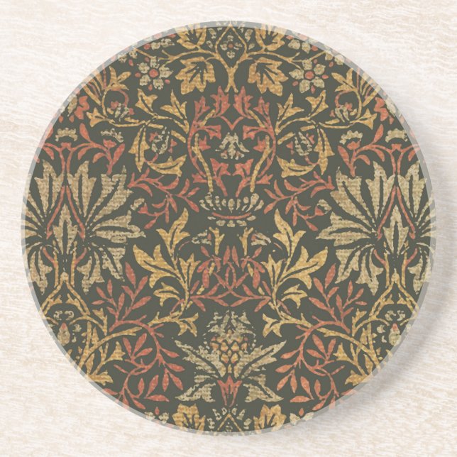 William Morris Flower Garden Tapestry Coaster (Front)