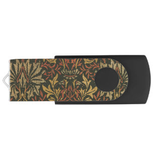 William Morris Flower Garden Tapestry Flash Drive