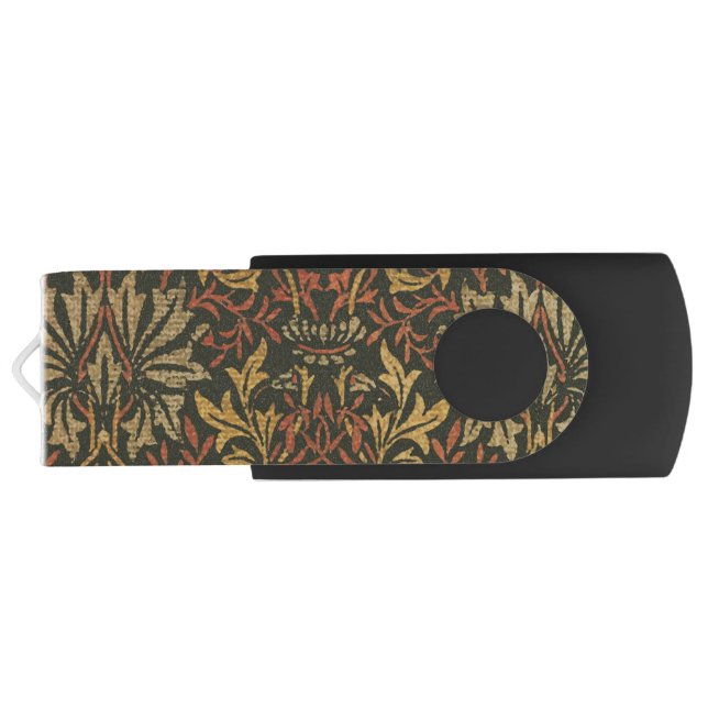 William Morris Flower Garden Tapestry Flash Drive (Back)