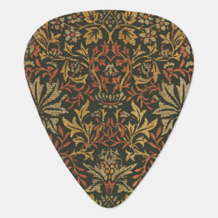 William Morris Flower Garden Tapestry Guitar Pick