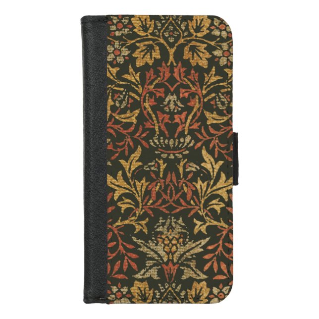 William Morris Flower Garden Tapestry iPhone Wallet Case (Front)