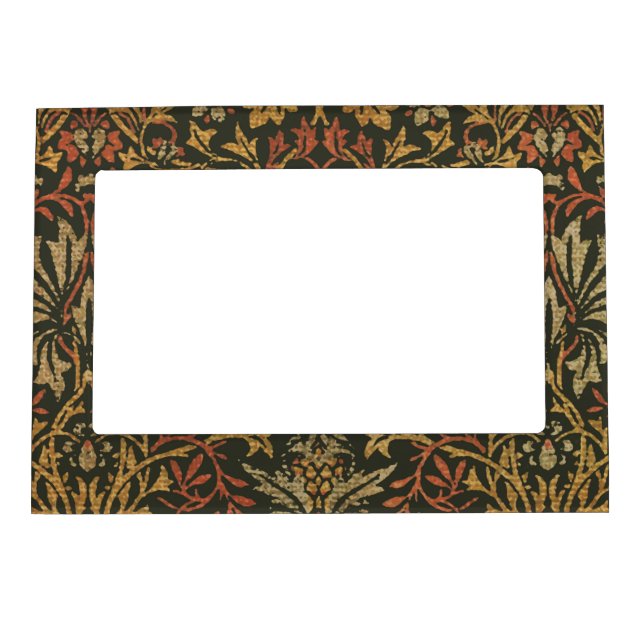 William Morris Flower Garden Tapestry Magnetic Frame (Front)