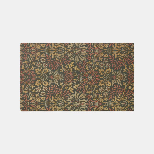 William Morris Flower Garden Tapestry Outdoor Rug (Front)