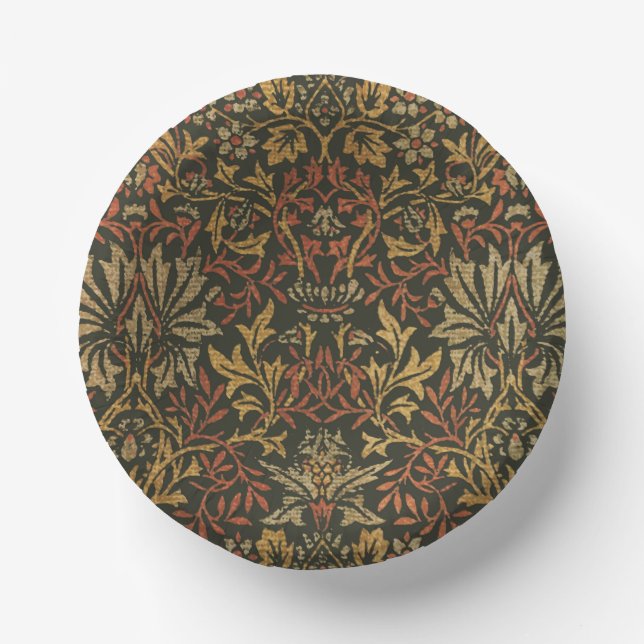William Morris Flower Garden Tapestry Paper Bowls (Front)
