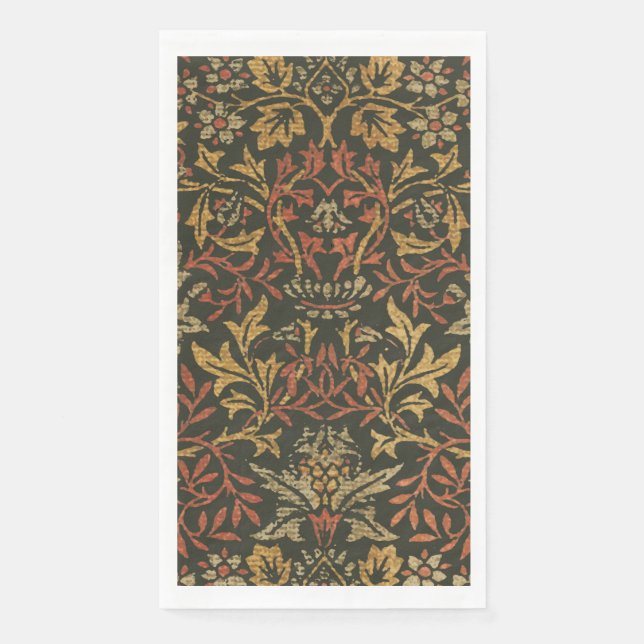 William Morris Flower Garden Tapestry Paper Guest Towels (Front)