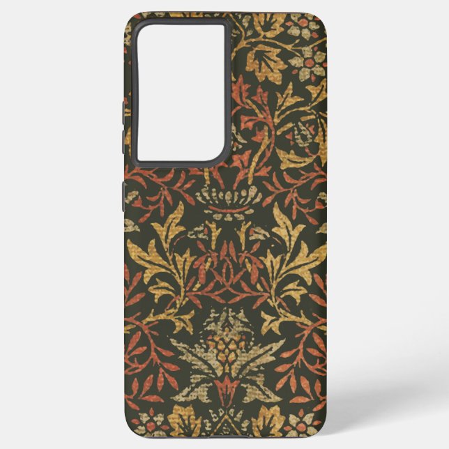 William Morris Flower Garden Tapestry Samsung Galaxy Case (Back)