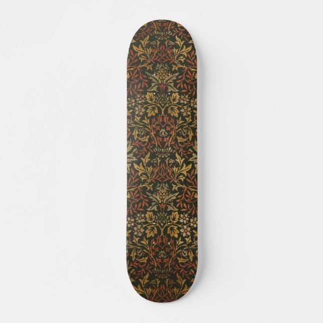 William Morris Flower Garden Tapestry Skateboard (Front)