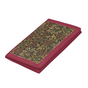 William Morris Flower Garden Tapestry Trifold Wallet