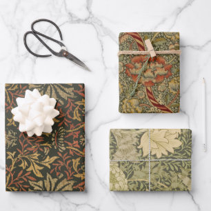 William Morris Flower Garden Tapestry Wrapping Paper Sheets