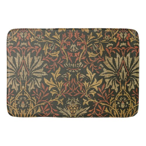 William Morris Flower Garden Warm Classic Botanica Bath Mat