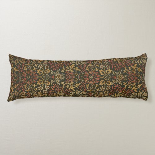 William Morris Flower Garden Warm Classic Botanica Body Pillow
