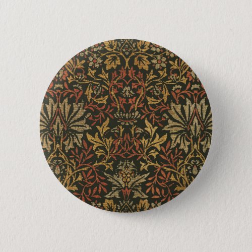 William Morris Flower Garden Warm Classic Botanica Button