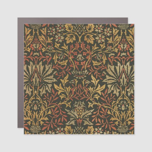 William Morris Flower Garden Warm Classic Botanica Car Magnet