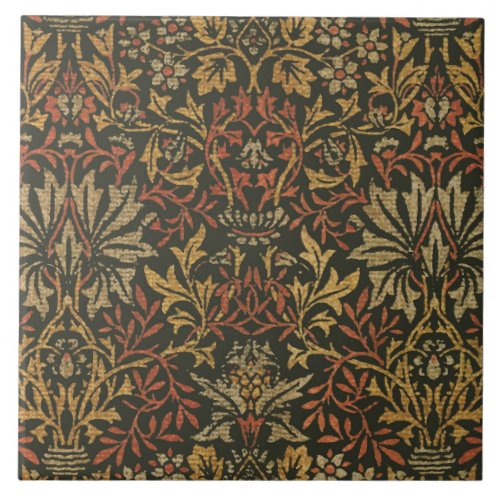 William Morris Flower Garden Warm Classic Botanica Ceramic Tile