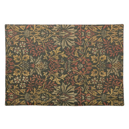 William Morris Flower Garden Warm Classic Botanica Cloth Placemat