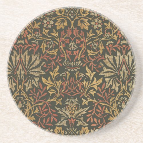 William Morris Flower Garden Warm Classic Botanica Coaster