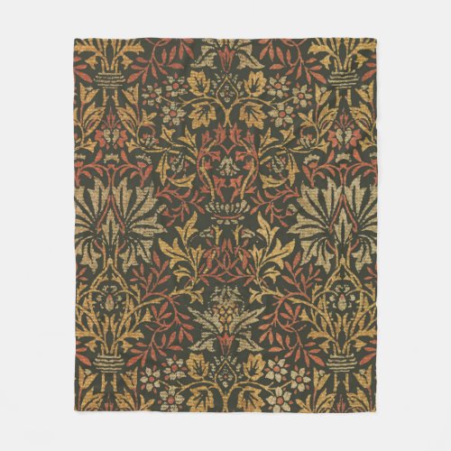 William Morris Flower Garden Warm Classic Botanica Fleece Blanket