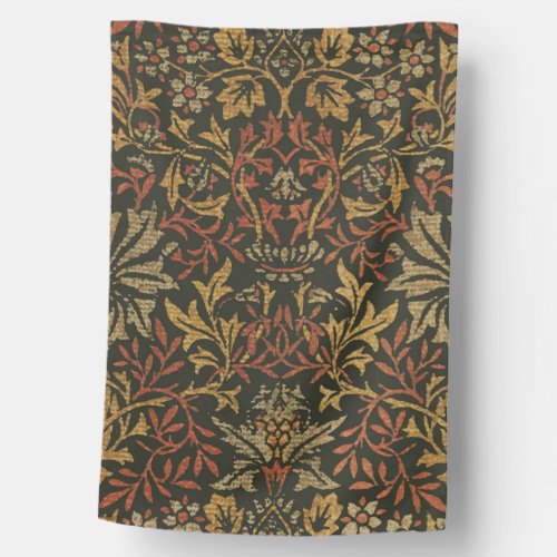 William Morris Flower Garden Warm Classic Botanica House Flag