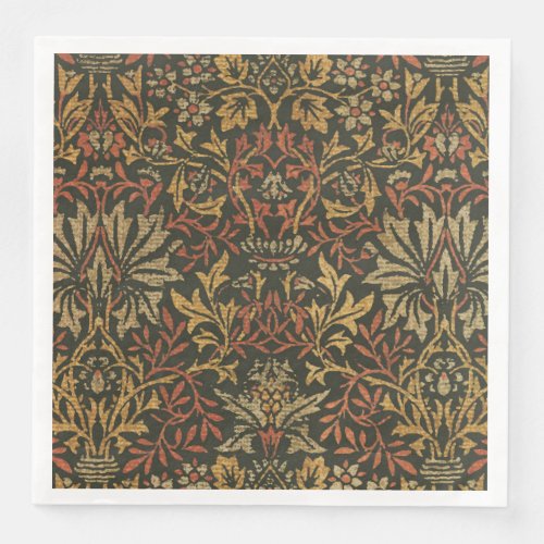 William Morris Flower Garden Warm Classic Botanica Paper Dinner Napkins