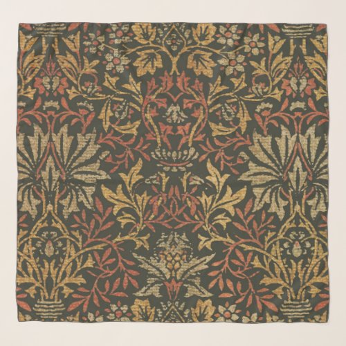 William Morris Flower Garden Warm Classic Botanica Scarf