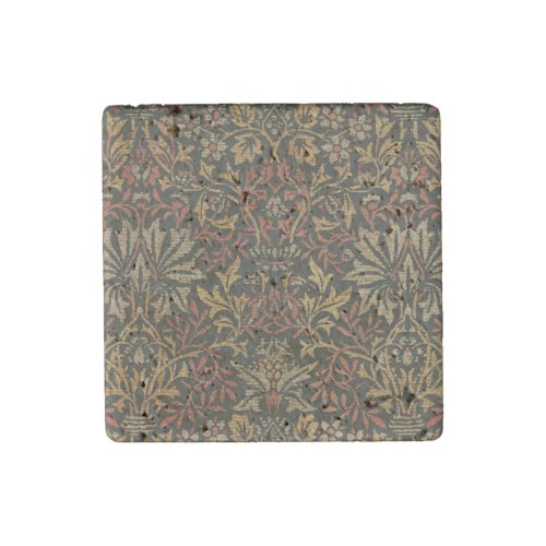 William Morris Flower Garden Warm Classic Botanica Stone Magnet