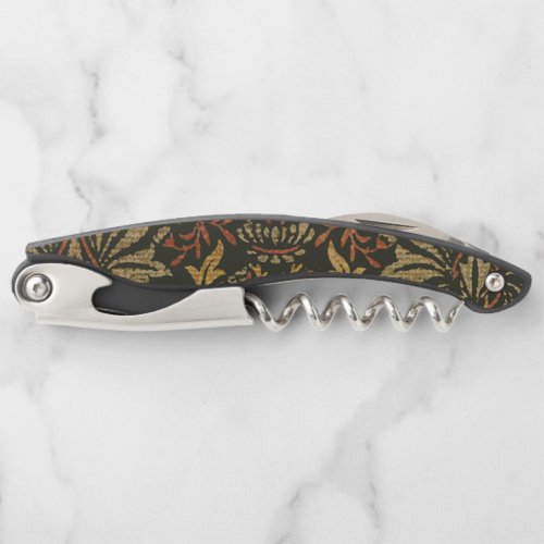 William Morris Flower Garden Warm Classic Botanica Waiters Corkscrew