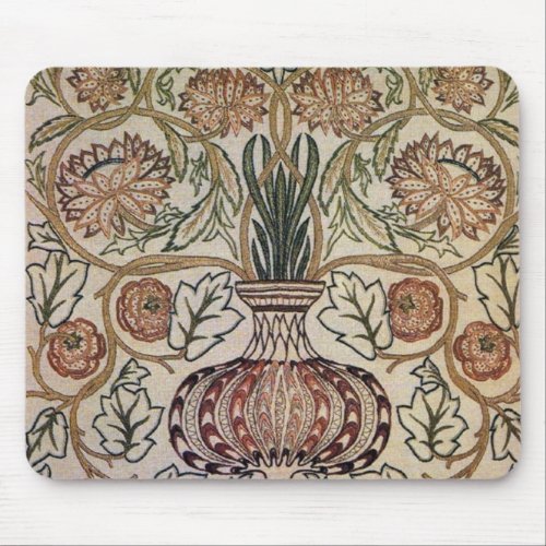 William Morris Flower Pot _ Mousepad