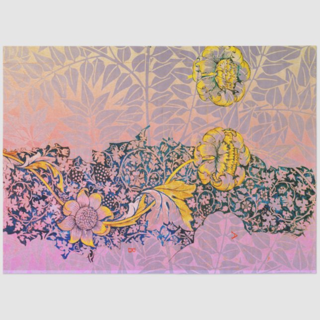 William Morris FLOWERS AND LEAVES Tissue Paper (Front)