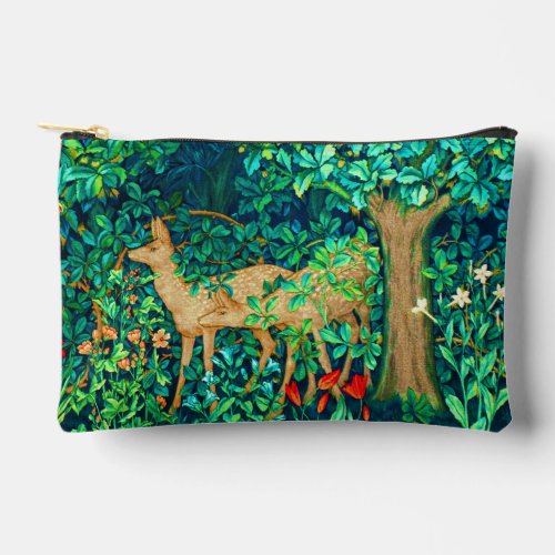 William Morris Forest Deer Tapestry Print  Accessory Pouch