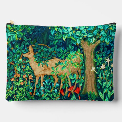 William Morris Forest Deer Tapestry Print  Accessory Pouch