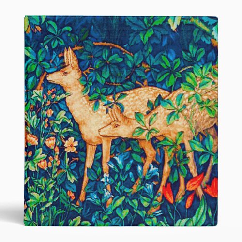 William Morris Forest Deer Tapestry Print Binder
