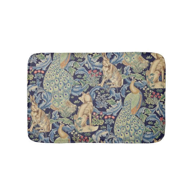 William Morris Forest Rabbit Bath Mat (Front)