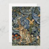 William Morris Forest Rabbit Floral Art Nouveau (Front/Back)