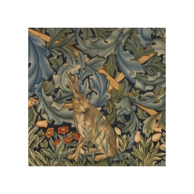 William Morris Forest Rabbit Floral Art Nouveau (Front)