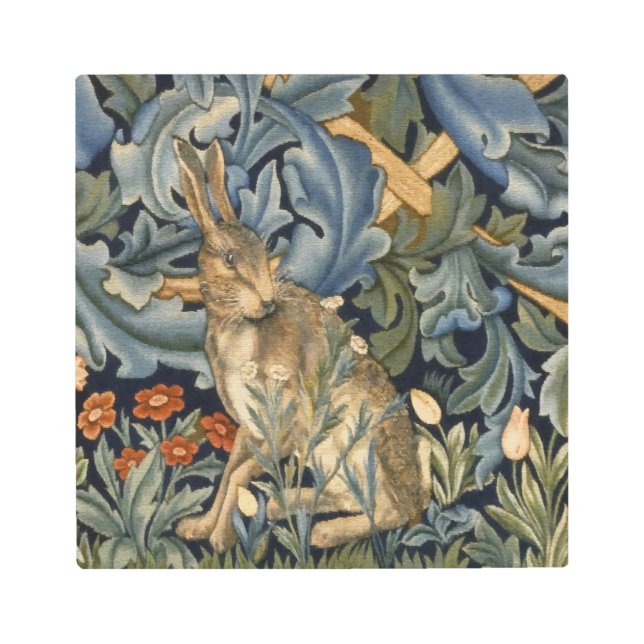 William Morris Forest Rabbit Floral Art Nouveau (Front)