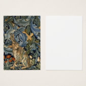 William Morris Forest Rabbit Floral Art Nouveau (Front & Back)