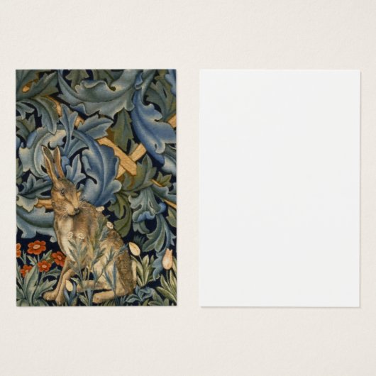 William Morris Forest Rabbit Floral Art Nouveau (Front & Back)