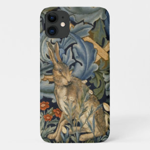 William Morris Forest Rabbit Floral Art Nouveau iPhone 11 Case