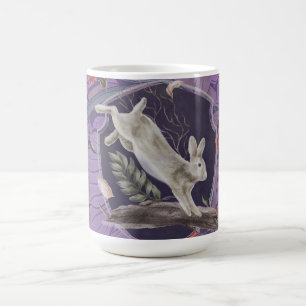 William Morris Forest Rabbit Floral Art Nouveau Coffee Mug