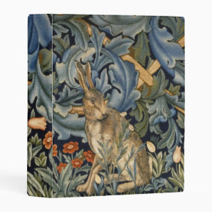 William Morris Forest Rabbit Floral Art Nouveau Mini Binder