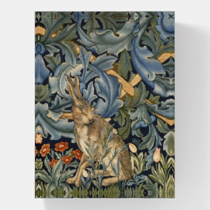 William Morris Forest Rabbit Floral Art Nouveau Paperweight