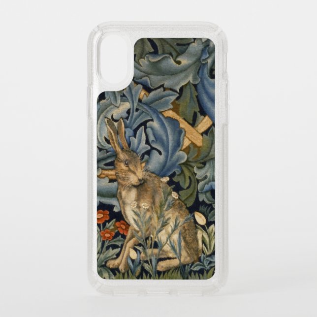William Morris Forest Rabbit Floral Art Nouveau Speck iPhone X Case (Front)