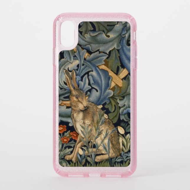 William Morris Forest Rabbit Floral Art Nouveau Speck iPhone XS Max Case (Front)