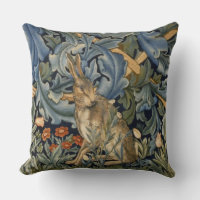 William Morris Forest Rabbit Floral Art Nouveau