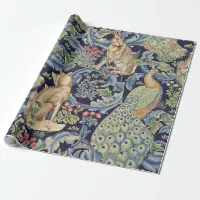 Forest Woodland Animals Fox, Deer, Rabbit & Floral Wrapping Paper