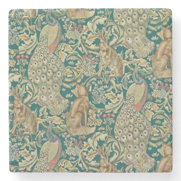 William Morris Poppy Fabric | Zazzle.com