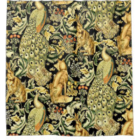 William Morris Forest Tapestry Fox Hare Peacock