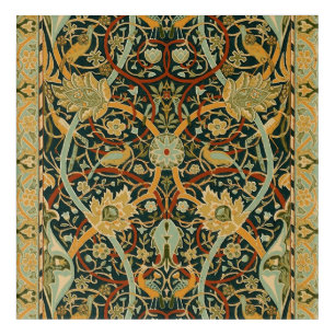 William Morris Forest Tapestry Pattern: Vintage Acrylic Print