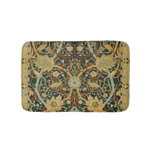 William Morris Forest Tapestry Pattern: Vintage Bathroom Mat