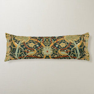 William Morris Forest Tapestry Pattern: Vintage Body Pillow